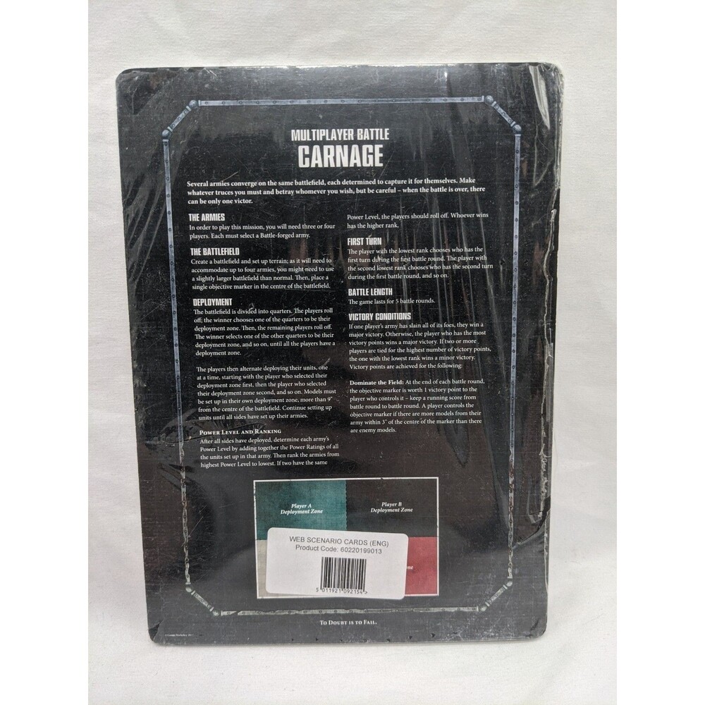 Warhammer 40K Web Scenario Cards Multiplayer Battle Carnage